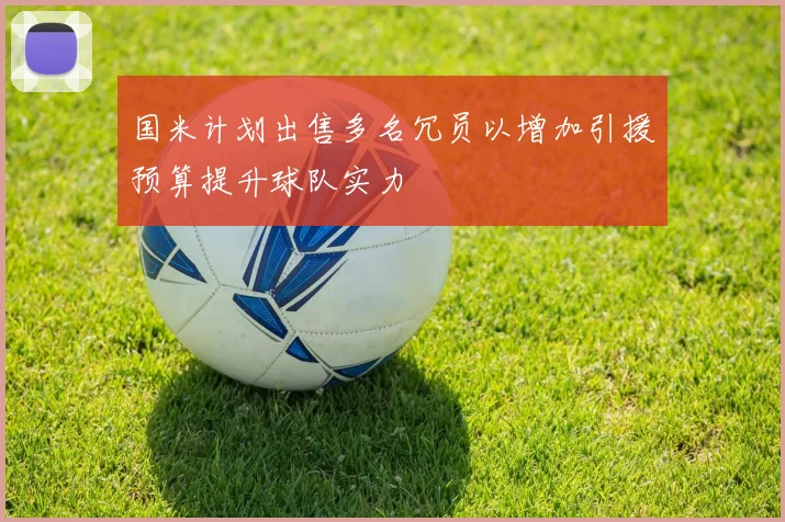 国米计划出售多名冗员以增加引援预算提升球队实力